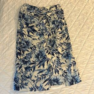 Blue and white flower skirt